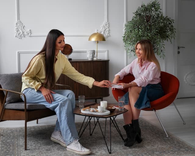 Two women in therapy session